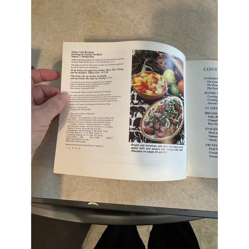 Cooking the African Way Easy Menu Ethnic Cookbooks 1988 Nabwire Montgomery
